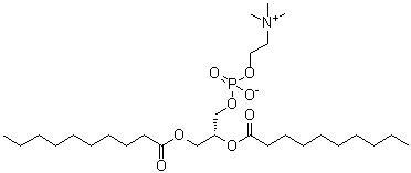 结构式 CAS# 3436-44-0, L-二癸酰基磷脂酰胆碱