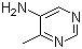 structure of CAS# 3438-61-7, 5-Amino-4-methylpyrimidine;4-Methylpyrimidin-5-amine