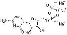 结构式 CAS# 34393-59-4, 胞苷-5'-二磷酸三钠盐