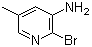 3-Amino-2-bromo-5-methylpyridine molecular structure (CAS 34552-14-2)