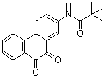 结构式 CAS# 345630-40-2, N-(9,10-二氧代-9,10-二氢-菲-2-基)-2,2-二甲基丙酰胺