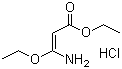 结构式 CAS# 34570-16-6, 3-氨基-3-乙氧基丙烯酸乙酯盐酸盐