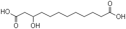 3-Hydroxydodecanedioic acid molecular structure (CAS 34574-69-1)