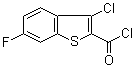 3-Chloro-6-fluorobenzo[b]thiophene-2-carbonyl chloride molecular structure (CAS 34576-83-5)