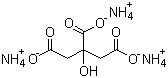 柠檬酸铵分子结构 (CAS 3458-72-8)