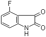 结构式 CAS# 346-34-9, 4-氟-2,3-吲哚二酮