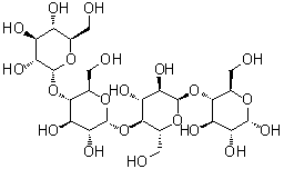 Maltotetraose molecular structure (CAS 34612-38-9)