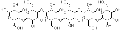 Maltohexaose molecular structure (CAS 34620-77-4)