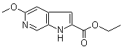5-Methoxy-1H-pyrrolo[2,3-c]pyridine-2-carboxylic acid ethyl ester molecular structure (CAS 3469-63-4)