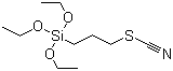结构式 CAS# 34708-08-2, 3-硫氰基丙基三乙氧基硅烷