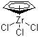 structure of CAS# 34767-44-7, Cyclopentadienylzirconium trichloride