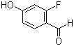 结构式 CAS# 348-27-6, 2-氟-4-羟基苯甲醛