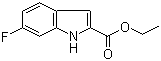 Ethyl 6-fluoroindole-2-carboxylate molecular structure (CAS 348-37-8)