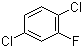 2,5-二氯氟苯分子结构 (CAS 348-59-4)