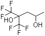 structure of CAS# 34844-48-9, 1,1,1-Trifluoro-2-trifluoromethylpentane-2,4-diol;1,1-Bis(trifluoromethyl)butane-1,3-diol