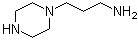 structure of CAS# 34885-02-4, 1-Piperazinepropanamine;1-(3-Aminopropyl)piperazine; 1-Piperazinepropylamine; 3-(1-Piperazinyl)propylamine; N-(3-Aminopropyl)piperazine