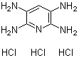 结构式 CAS# 34981-10-7, 2,3,5,6-四氨基吡啶三盐酸盐