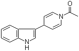 structure of CAS# 34981-12-9, 3-(1-Acetyl-1,4-dihydropyridin-4-yl)-1H-indole