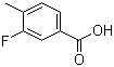 3-Fluoro-4-methylbenzoic acid molecular structure (CAS 350-28-7)