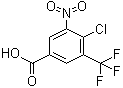4-Chloro-5-nitro-3-trifluoromethylbenzoic acid molecular structure (CAS 350488-79-8)