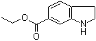 Ethyl 2,3-dihydro-1H-indole-6-carboxylate molecular structure (CAS 350683-40-8)