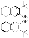 (1R)-3,3'-Bis(1,1-dimethylethyl)-5,5',6,6',7,7',8,8'-octahydro[1,1'-binaphthalene]-2,2'-diol dipotassium salt molecular structure (CAS 350683-75-9)