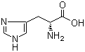 结构式 CAS# 351-50-8, D-组氨酸; D-2-氨基-3-(4-咪唑基)丙酸