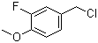 3-Fluoro-4-methoxybenzyl chloride molecular structure (CAS 351-52-0)