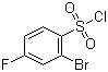 2-Bromo-4-fluorobenzenesulfonyl chloride molecular structure (CAS 351003-45-7)