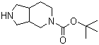 structure of CAS# 351370-99-5, 5-Boc-octahydropyrrolo[3,4-c]pyridine
