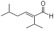 结构式 CAS# 35158-25-9, 可可醛; 5-甲基-2-(1-甲基乙基)-2-己烯醛