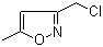 structure of CAS# 35166-37-1, 3-(Chloromethyl)-5-methylisoxazole