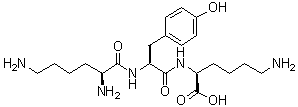 结构式 CAS# 35193-18-1, L-赖氨酰-L-酪氨酰-L-赖氨酸