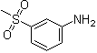 structure of CAS# 35216-39-8, 3-(Methanesulfonyl)aniline;3-Aminophenyl methyl sulfone; 3-Methylsulfonylaniline; 3-Methylsulfonylphenylamine; m-(Methylsulfonyl)aniline