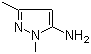 5-Amino-1,3-dimethylpyrazole molecular structure (CAS 3524-32-1)