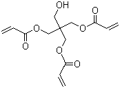 structure of CAS# 3524-68-3, Pentaerythritol triacrylate;PETA; 3-(Acryloyloxy)-2-[(acryloyloxy)methyl]-2-(hydroxymethyl)propyl acrylate