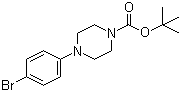 structure of CAS# 352437-09-3, 1-Boc-4-(4-Bromophenyl)piperazine;4-(4-Bromophenyl)piperazine-1-carboxylic acid tert-butyl ester