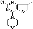 结构式 CAS# 35265-88-4, 2-氯-7-甲基-4-(4-吗啉基)噻吩并[3,2-d]嘧啶