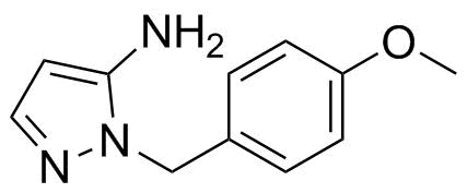 5-Amino-1-(4-methoxybenzyl)-1H-pyrazole molecular structure (CAS 3528-45-8)