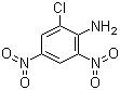 structure of CAS# 3531-19-9, 6-Chloro-2,4-dinitroaniline;2-Chloro-4,6-dinitroaniline
