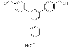 结构式 CAS# 353289-47-1, 5'-[4-(羟基甲基)苯基][1,1':3',1''-三联苯]-4,4''-二甲醇