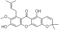 9-Hydroxycalabaxanthone molecular structure (CAS 35349-68-9)