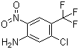 structure of CAS# 35375-74-7, 4-Amino-2-chloro-5-nitrobenzotrifluoride;5-Chloro-2-nitro-4-(trifluoromethyl)aniline