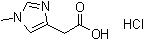 1-Methyl-4-imidazoleacetic acid hydrochloride molecular structure (CAS 35454-39-8)