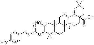 3beta-O-(trans-p-Coumaroyl)maslinic acid molecular structure (CAS 35482-91-8)