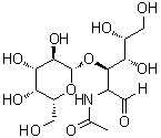 结构式 CAS# 3554-90-3, beta-D-半乳糖基-(1→3)-N-乙酰基-D-半乳糖胺