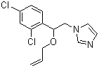 structure of CAS# 35554-44-0, Imazalil;1-[2-(2,4-Dichloro-phenyl)-2-(2-propenyloxy)ethyl]-1H-imidazole; 1-[2-(Allyloxy)-2-(2,4-dichlorophenyl)ethyl]imidazole