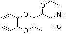 structure of CAS# 35604-67-2, Viloxazine hydrochloride;2-[(2-Ethoxyphenoxy)methyl]morpholine hydrochloride