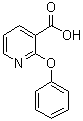 结构式 CAS# 35620-71-4, 2-苯氧基-3-吡啶羧酸
