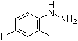 (4-Fluoro-2-methylphenyl)hydrazine molecular structure (CAS 356534-04-8)